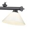 Z-Lite Cordon 3 Light Billiard, Bronze Plate & White 2306-3BP-PWH - alternate 7